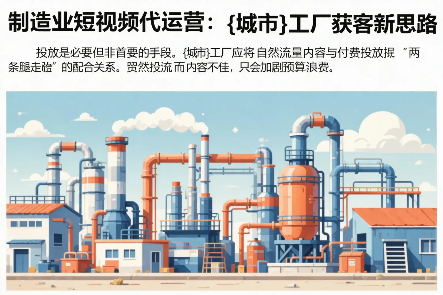 制造业短视频代运营:驻马店工厂获客新思路