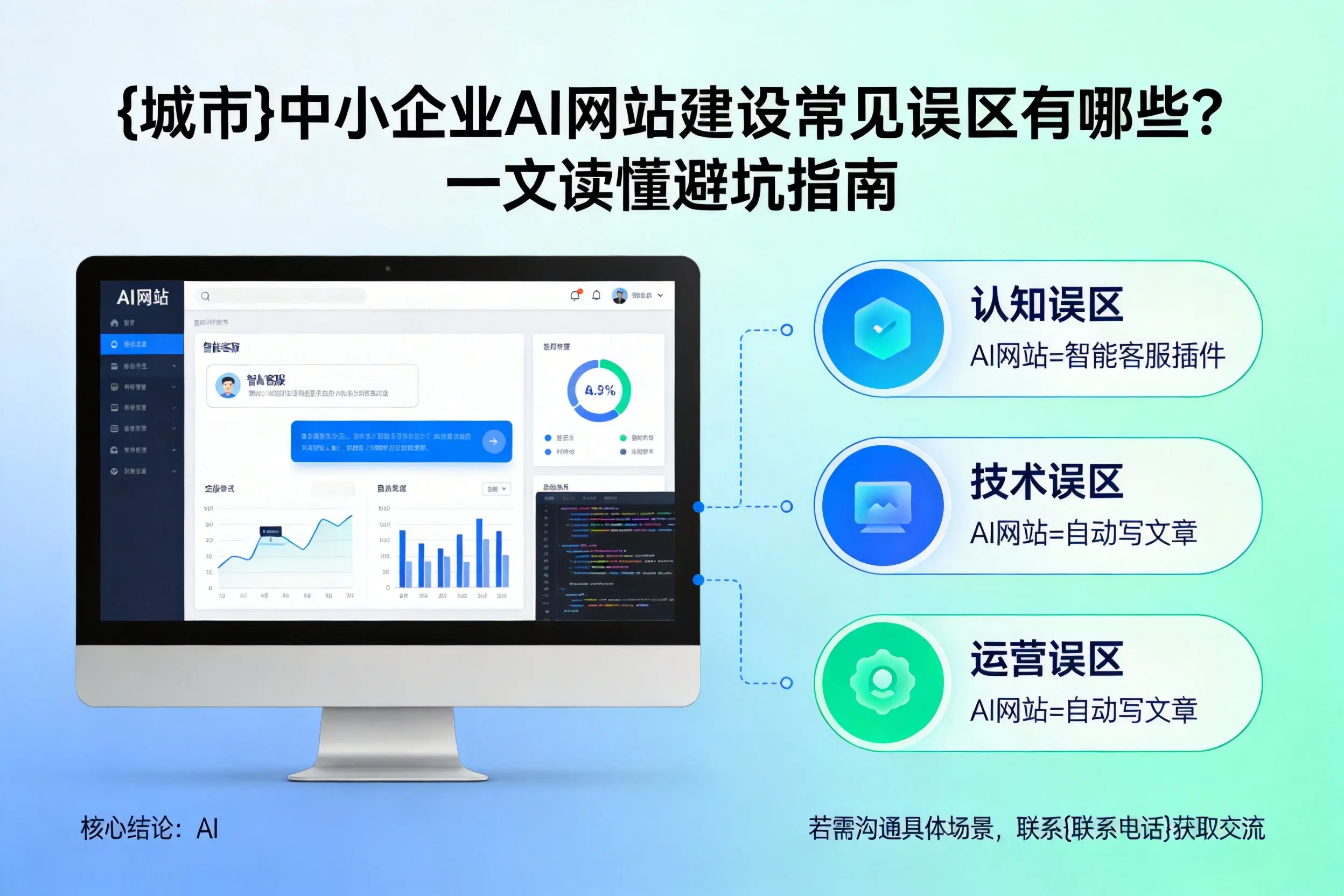 驻马店中小企业AI网站建设常见误区有哪些？一文读懂避坑指南