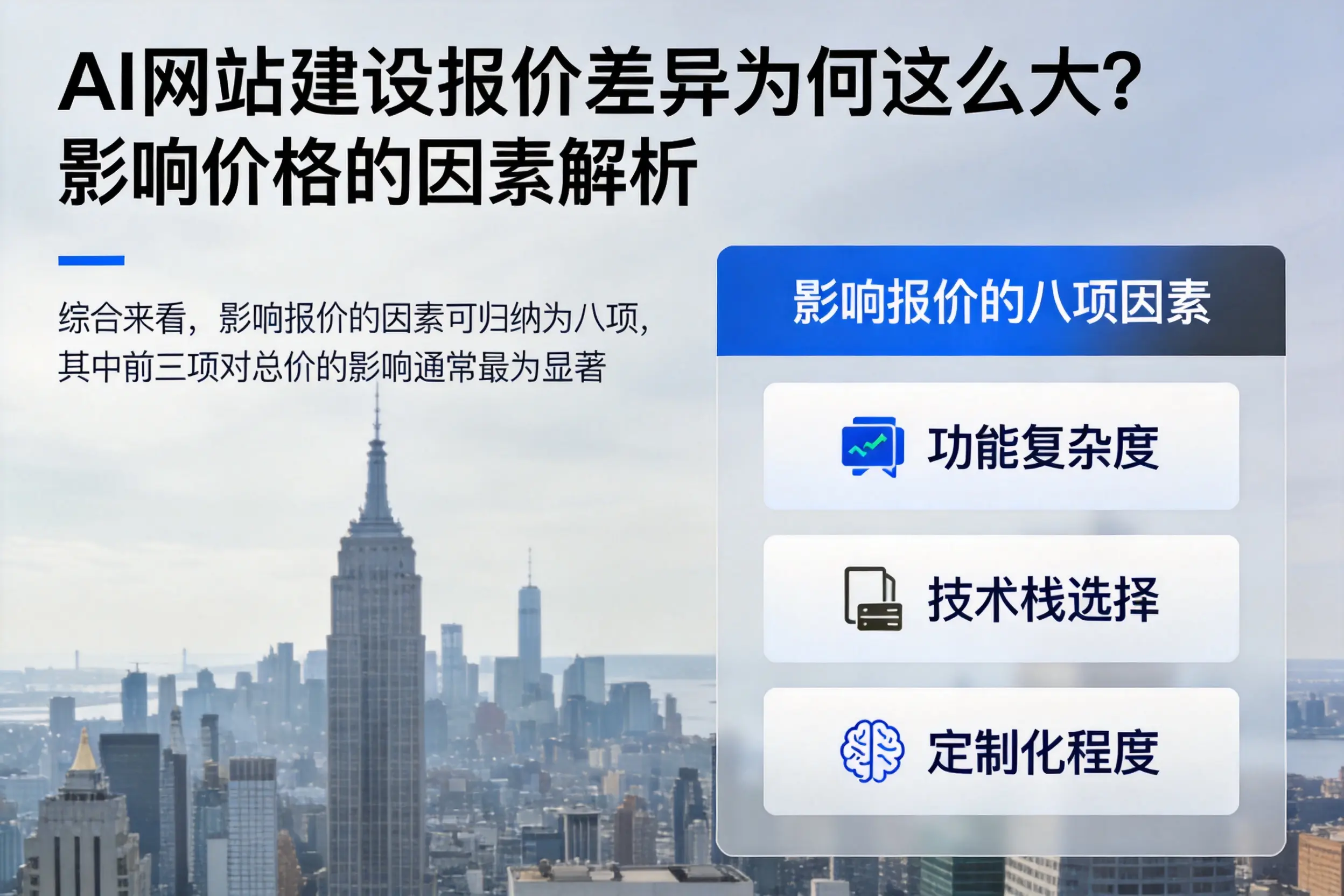驻马店AI网站建设报价差异为何这么大?影响价格的因素解析