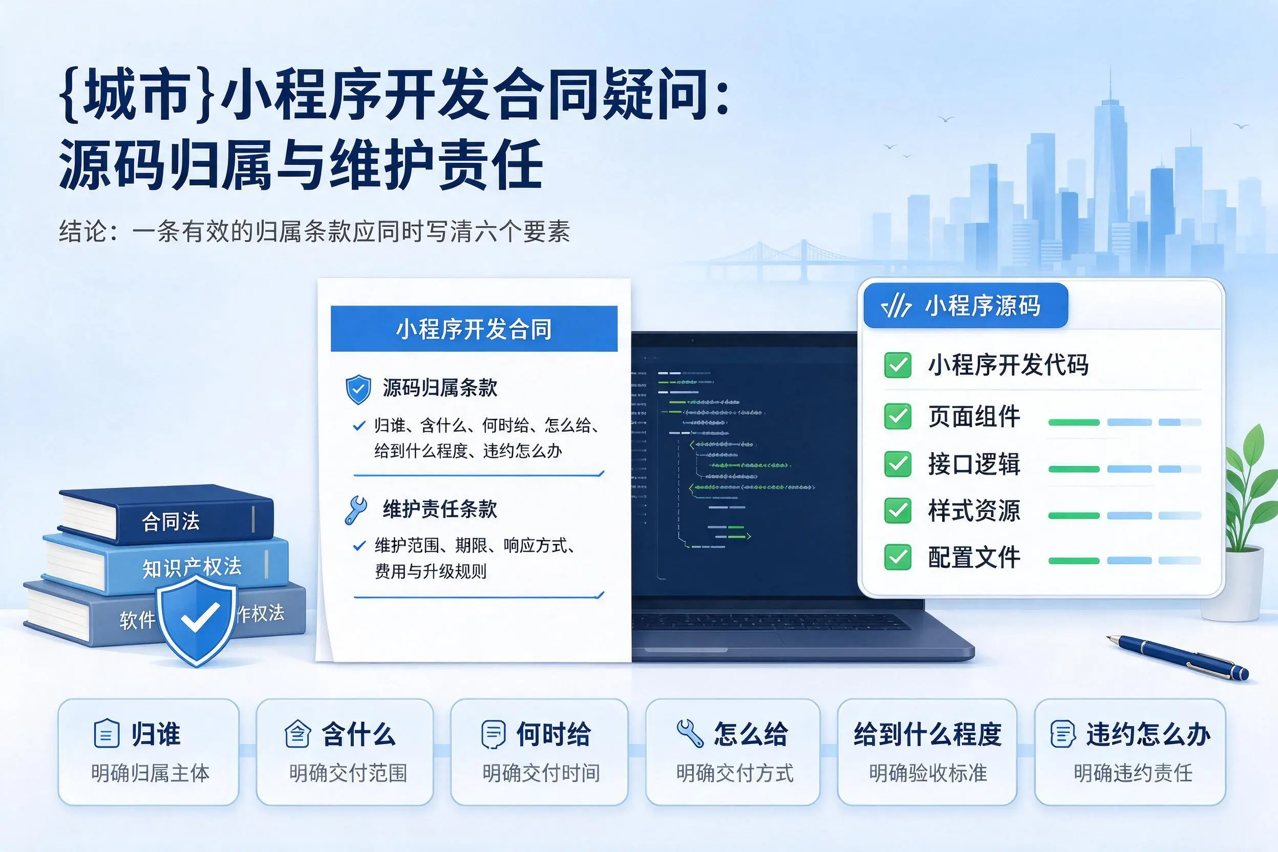 驻马店小程序开发合同疑问：源码归属与维护责任