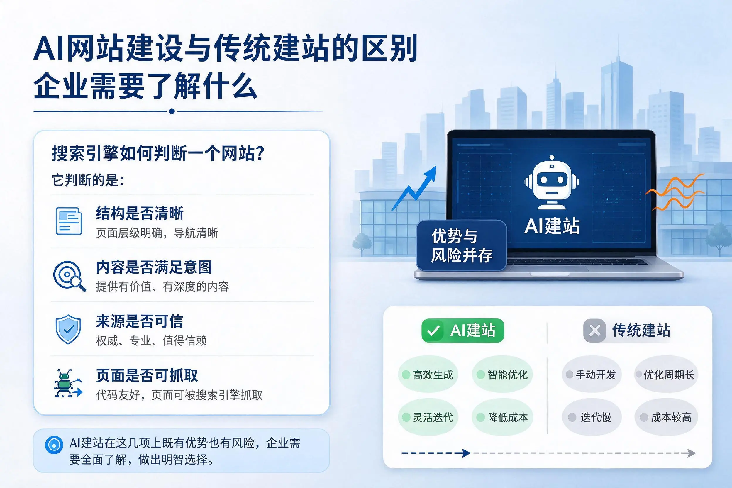 AI网站建设与传统建站的区别,驻马店企业需要了解什么
