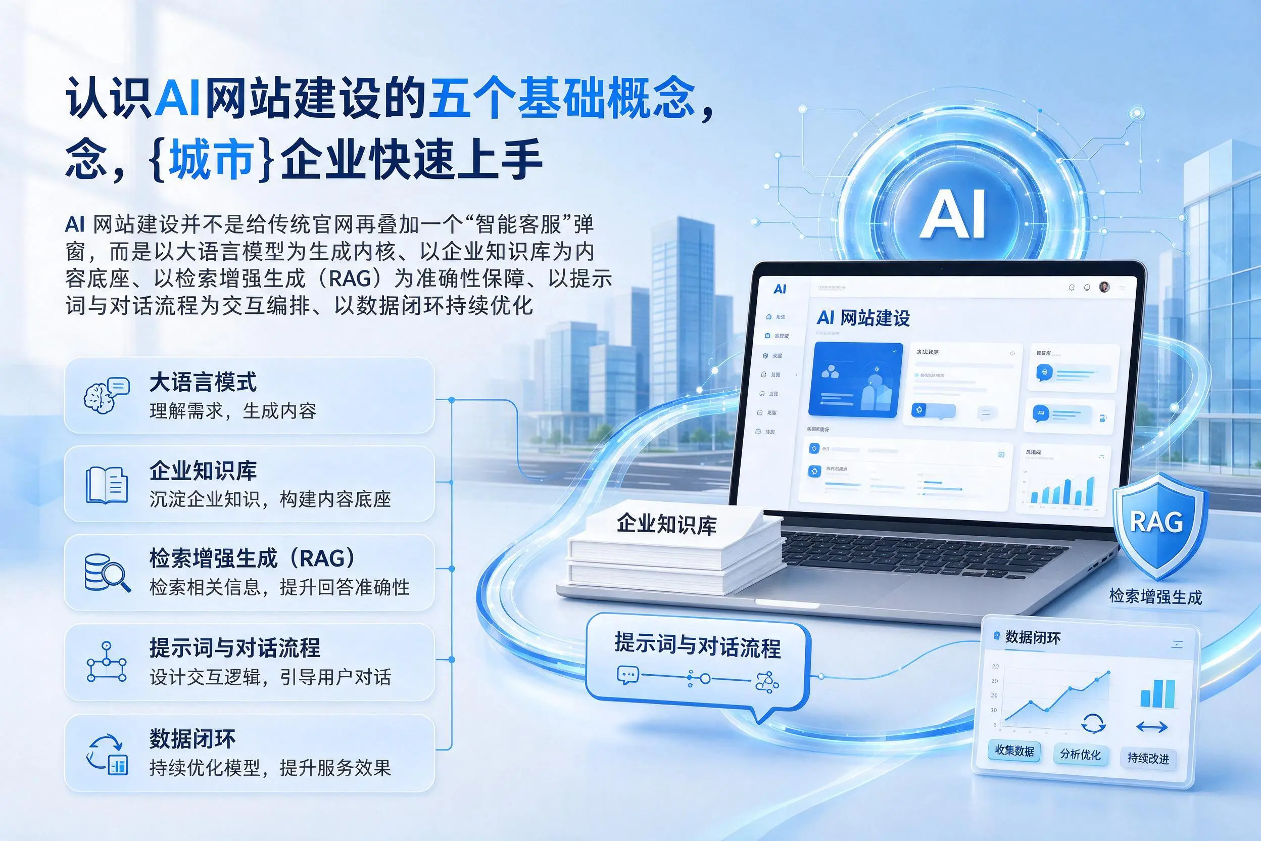 认识AI网站建设的五个基础概念，驻马店企业快速上手