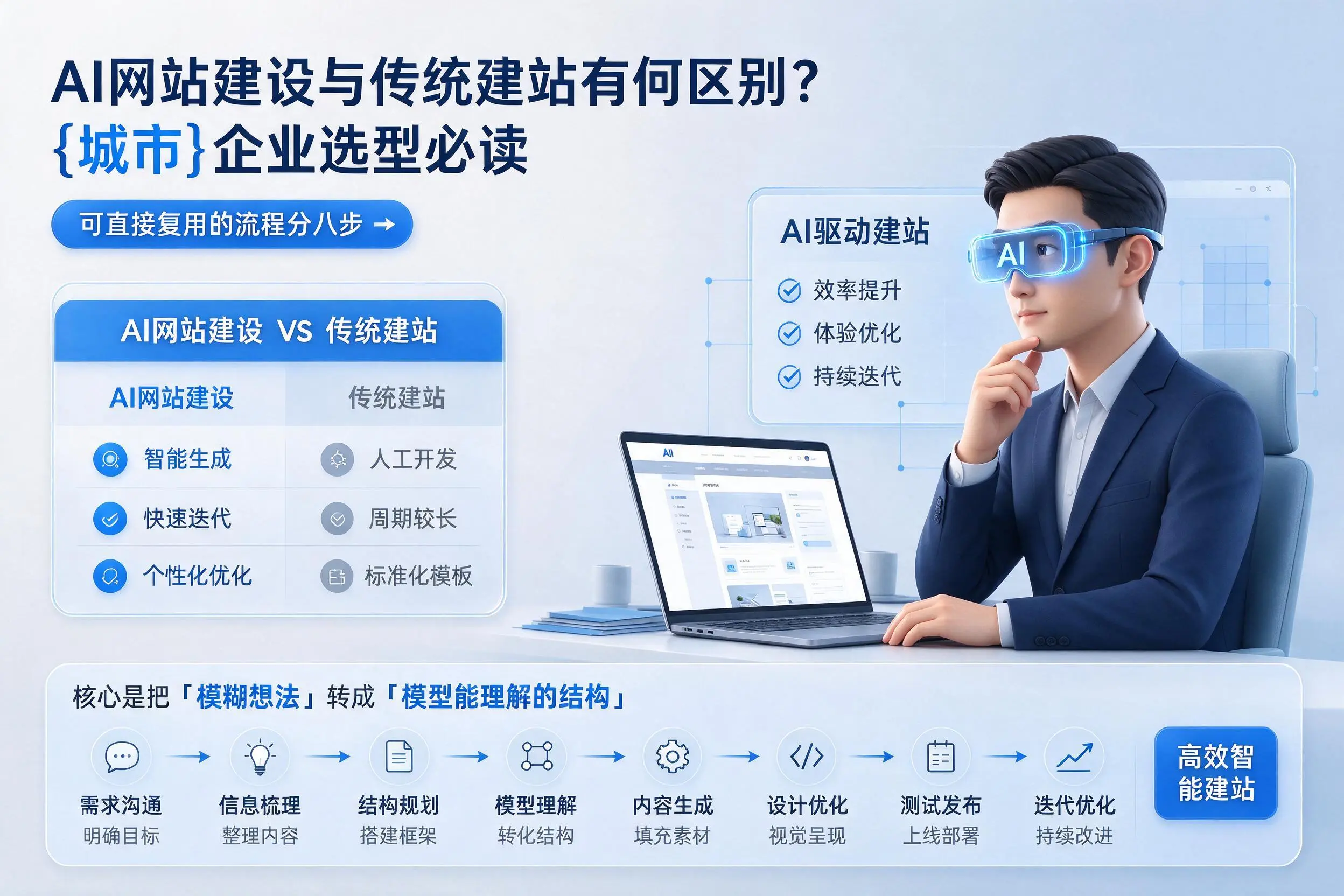 AI网站建设与传统建站有何区别？驻马店企业选型必读