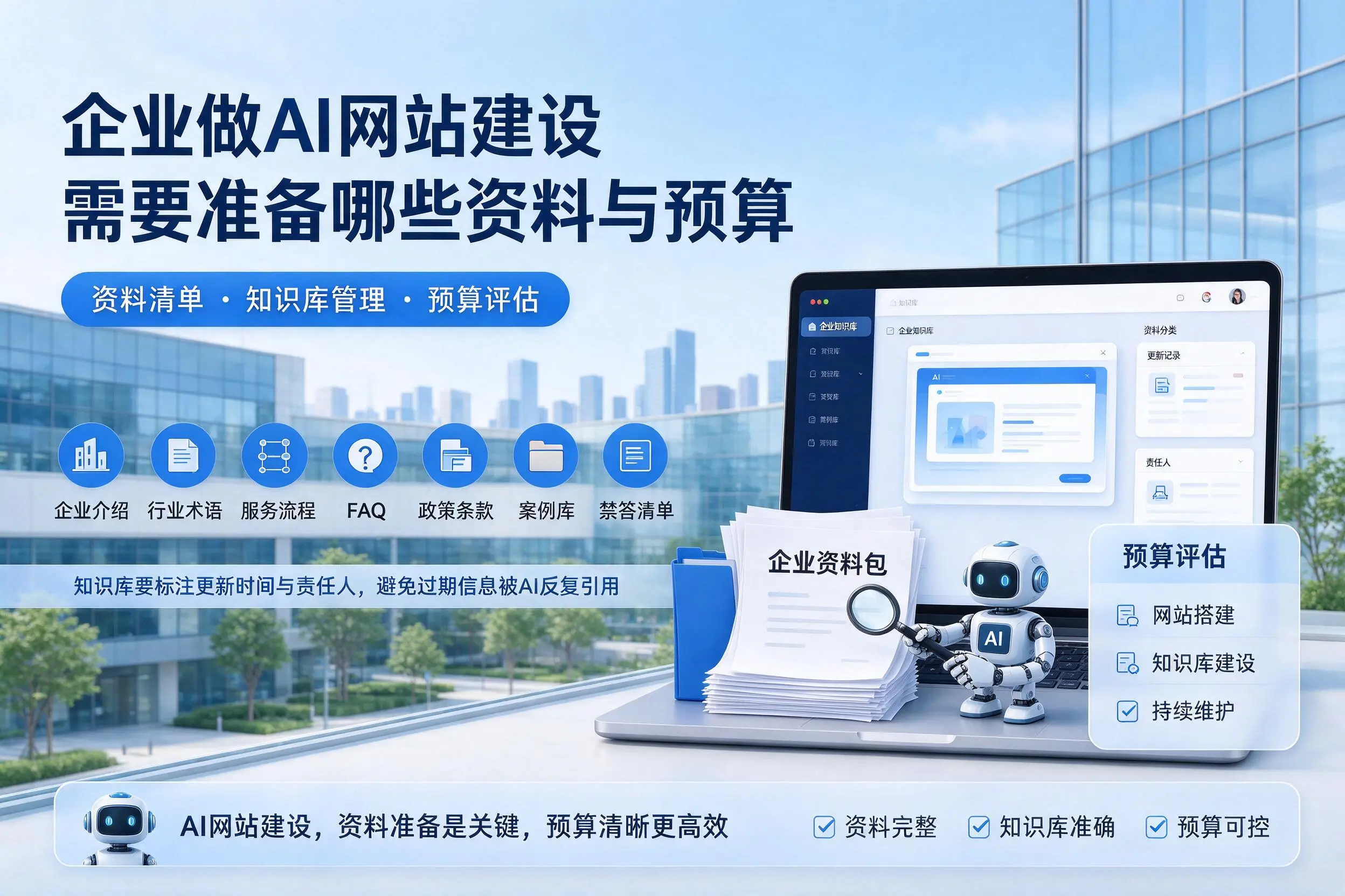 驻马店企业做AI网站建设需要准备哪些资料与预算